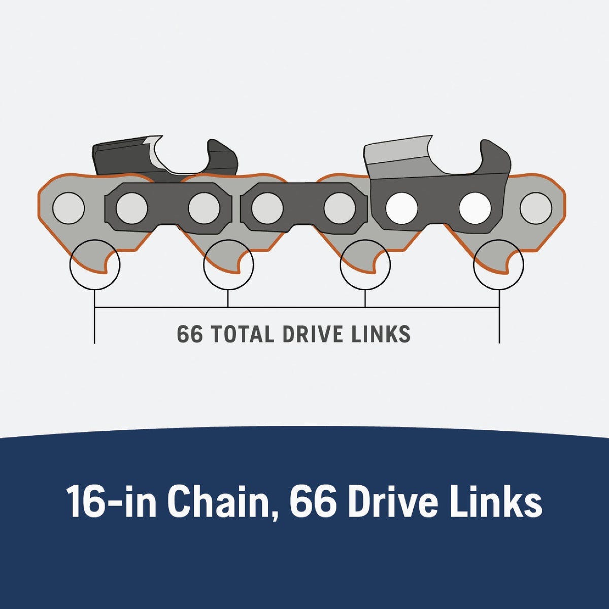 Husqvarna X-Cut 16 In. 66-Link Chainsaw Chain - photo 6