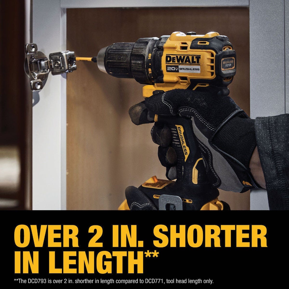 DEWALT 20V MAX Brushless 1/2 In. Compact Cordless Drill/Driver Kit with 2.0 Ah Battery & Charger - photo 4