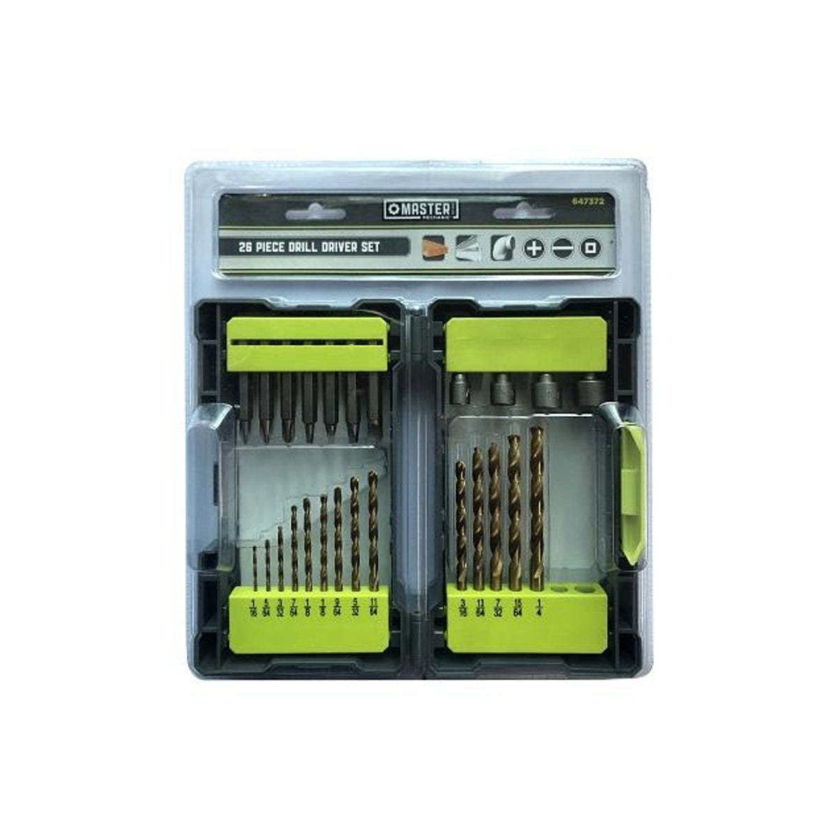 Master Mechanic 26-Piece Titanium Nitride Coated Drill & Drive Set