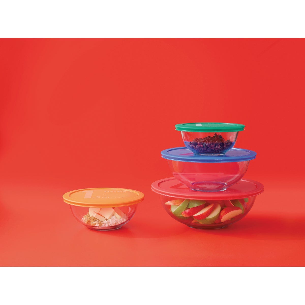 Pyrex Smart Essentials Covered Glass Pyrex Bowl Set (6-Piece) - photo 2 Pyrex Smart Essentials Covered Glass Pyrex Bowl Set (6-Piece) - photo 2