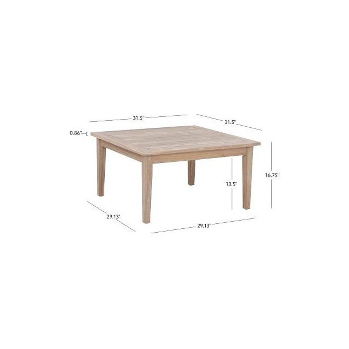 Linon Svana 31.5 In. Square Wood Coffee Table - photo 2