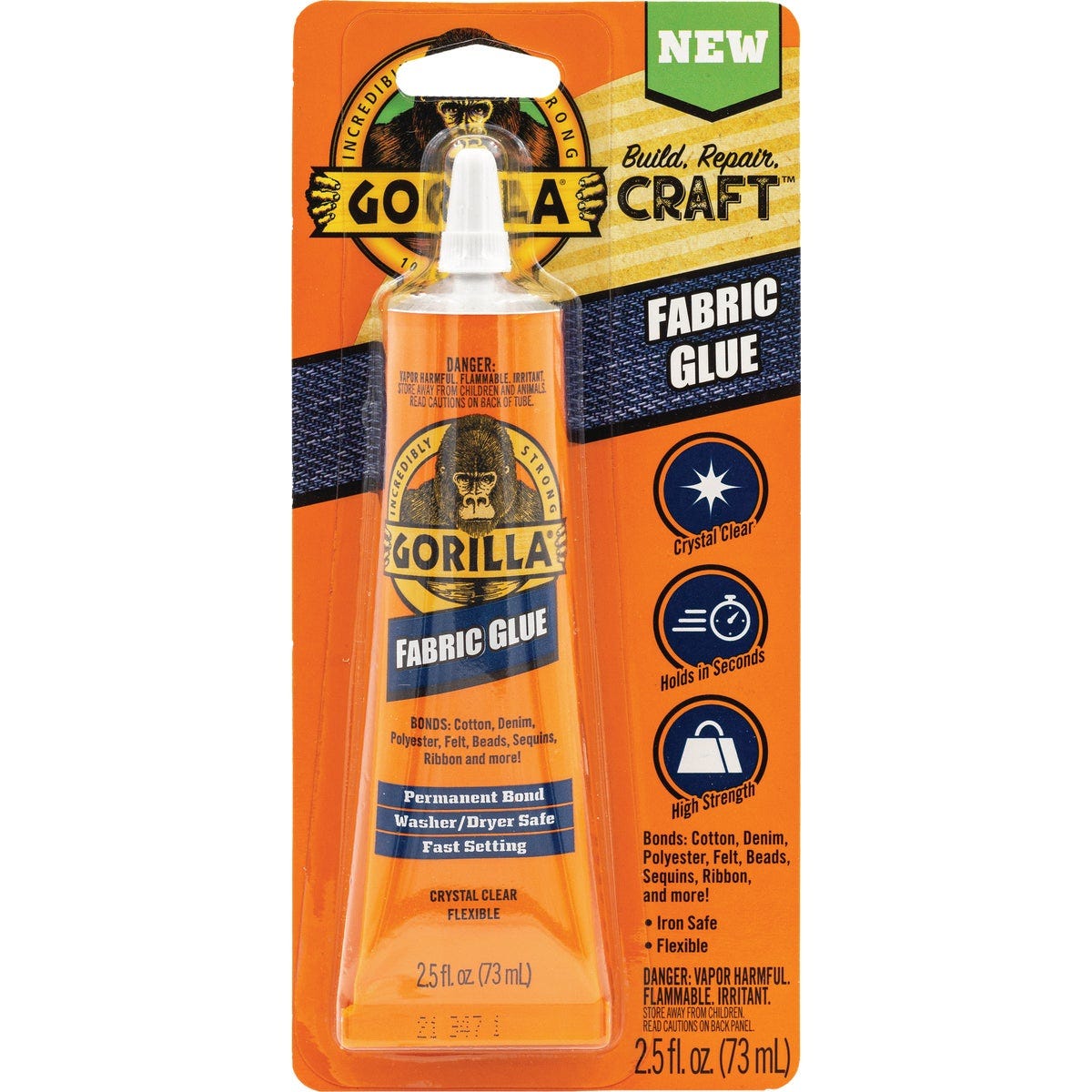 Gorilla 2.5 Oz Fabric Glue Gorilla 2.5 Oz Fabric Glue