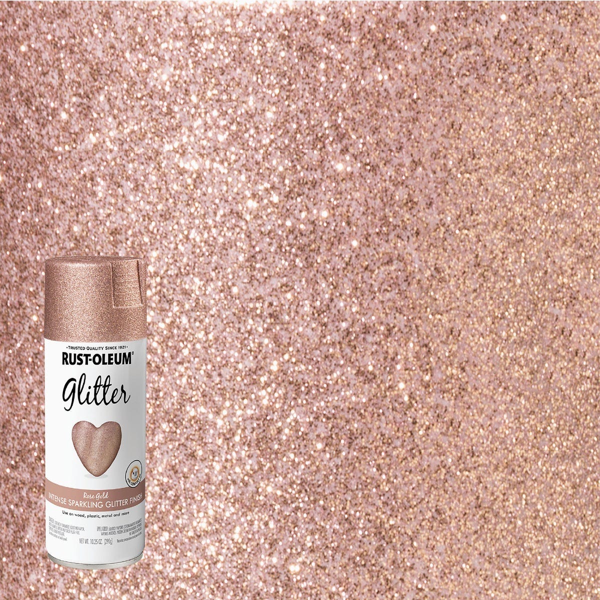 Rust-Oleum 10.25 Oz. Rose Gold Glitter Spray Paint