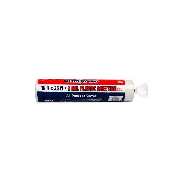 Film-Gard 10 In. x 25 Ft. Clear 3 Mil Plastic Sheeting