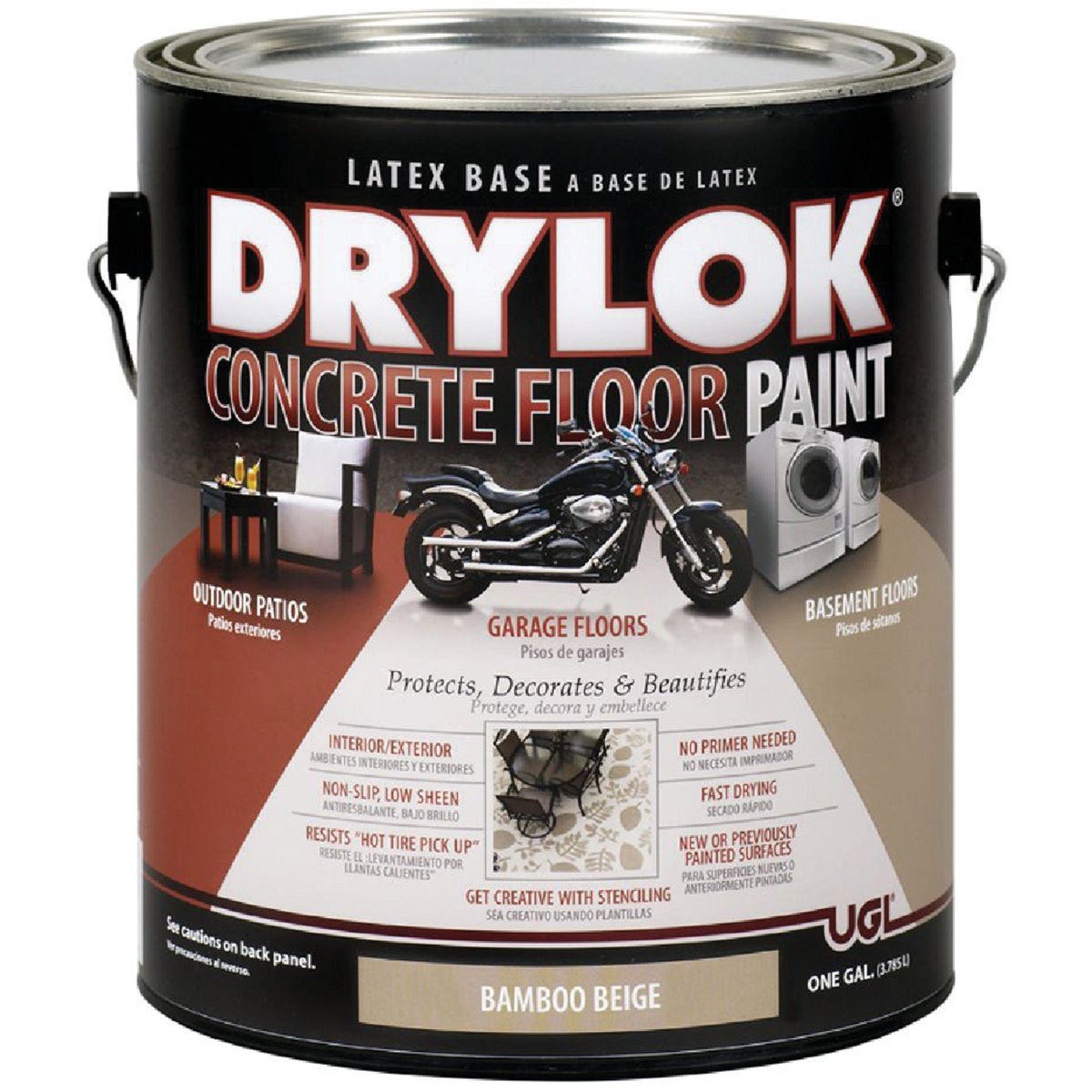 Drylok Bamboo Beige Latex Base Garage Floor Paint, 1 Gal.