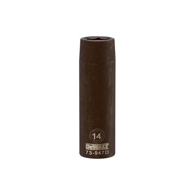 DEWALT 1/2 In. Drive 14mm 6-Point Deep Metric Impact Socket
