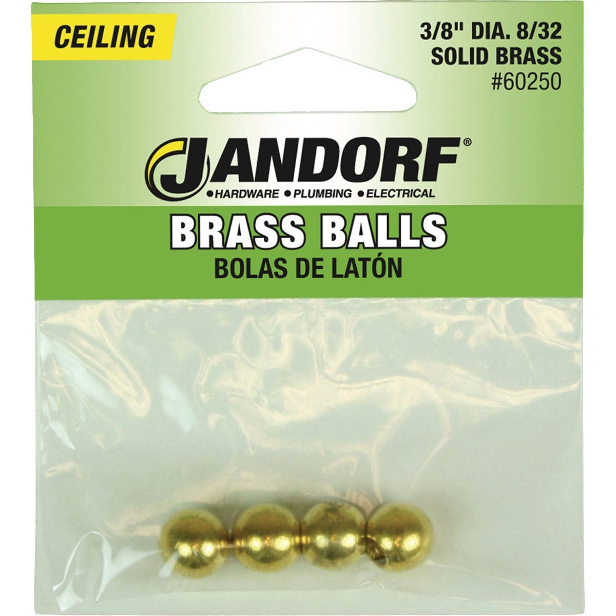 Jandorf 3/8 In. Dia. 8/32 Thread Brass Ball (4-Pack) - photo 2 Jandorf 3/8 In. Dia. 8/32 Thread Brass Ball (4-Pack) - photo 2