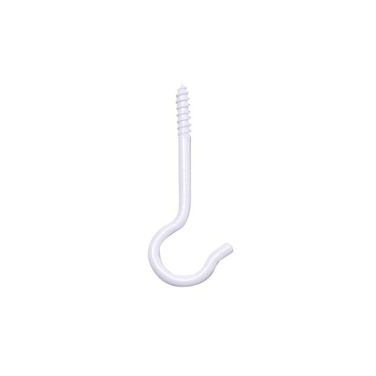 5-Pack 2.6 In. x 0.7 In. White Ceiling Plant Hook