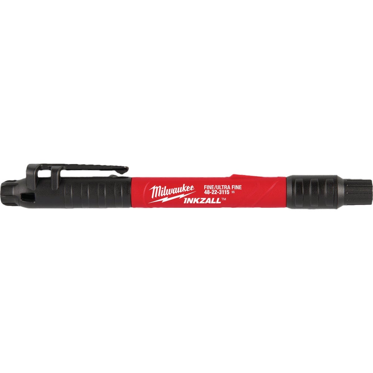 Milwaukee INKZALL Double-Sided Black Ultra Fine & Fine Point Jobsite Marker