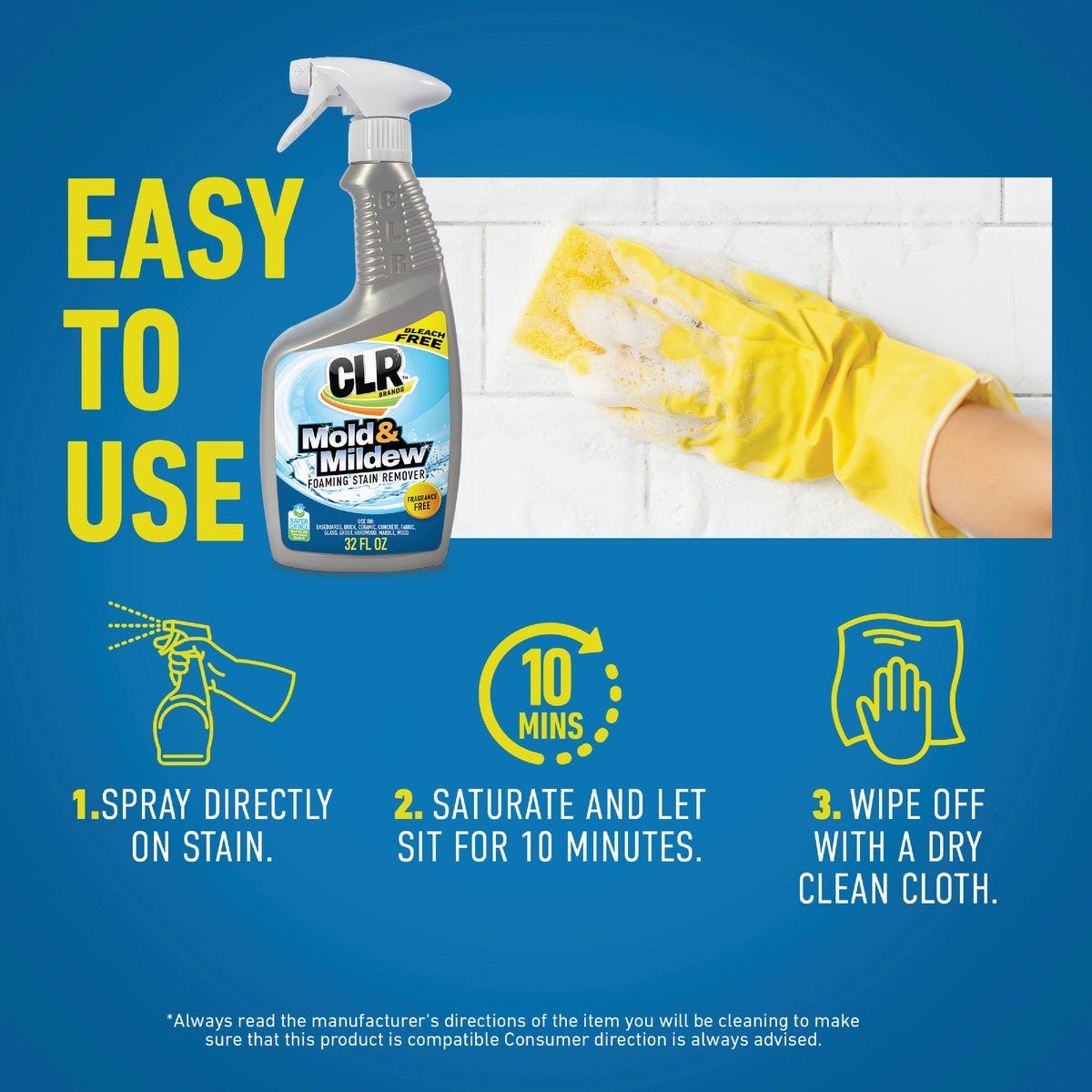 CLR Brands 32 Oz. Mold and Mildew Stain Remover - photo 7 CLR Brands 32 Oz. Mold and Mildew Stain Remover - photo 7