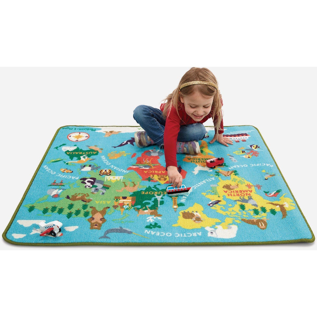Melissa & Doug 39 In. x 36 In. Round the World Travel Rug - photo 2