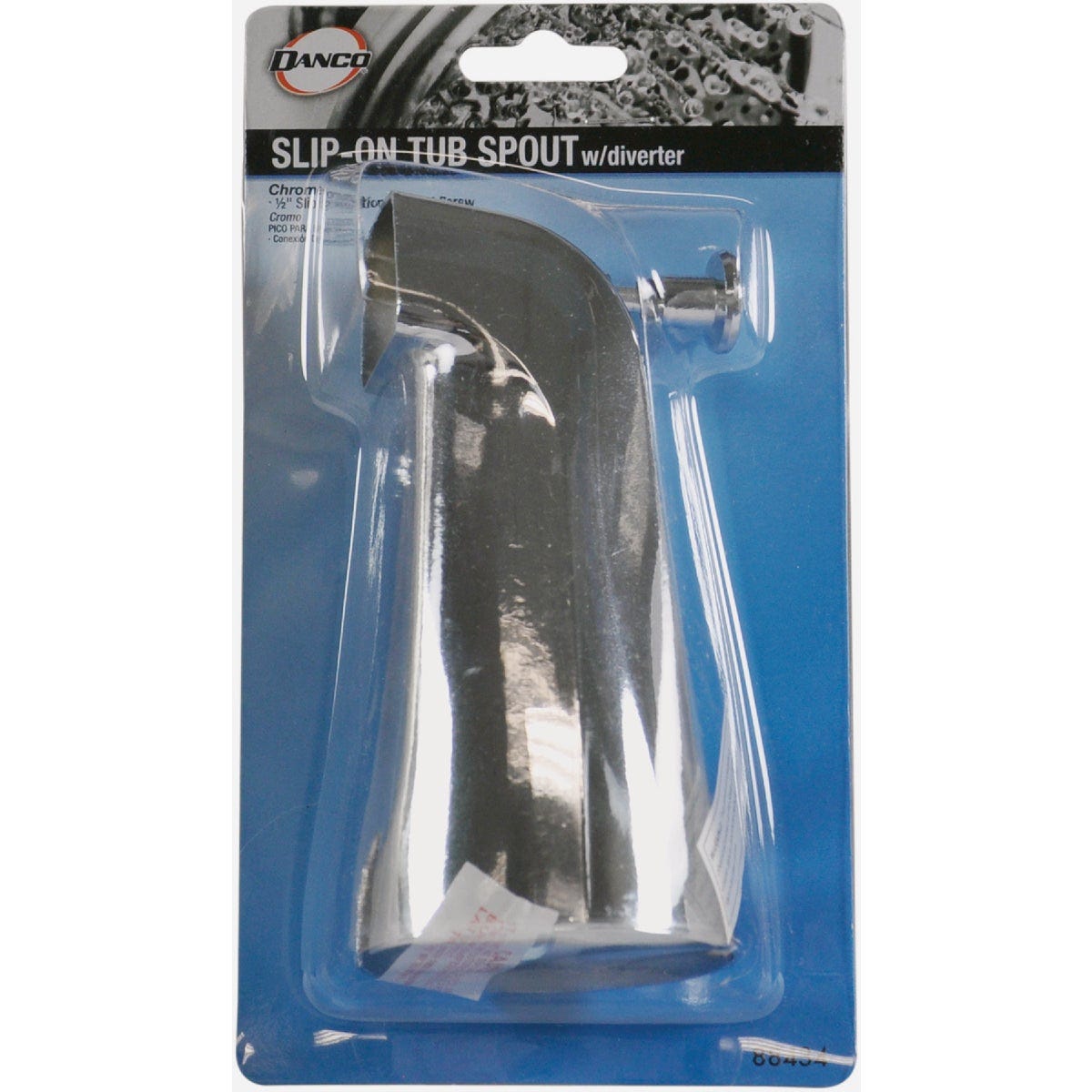 Danco 1/2 in. Slip Connection Adjustable Tub Spout with Diverter in Chrome - photo 3