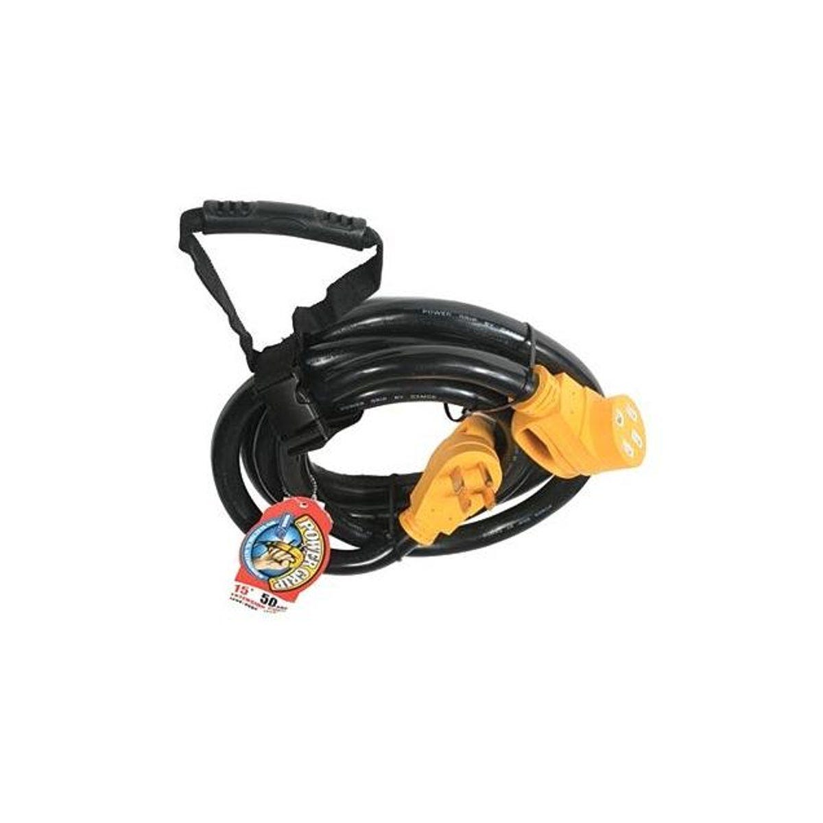 Camco 15 Ft. 50A RV Power Grip Extension Cord Camco 15 Ft. 50A RV Power Grip Extension Cord