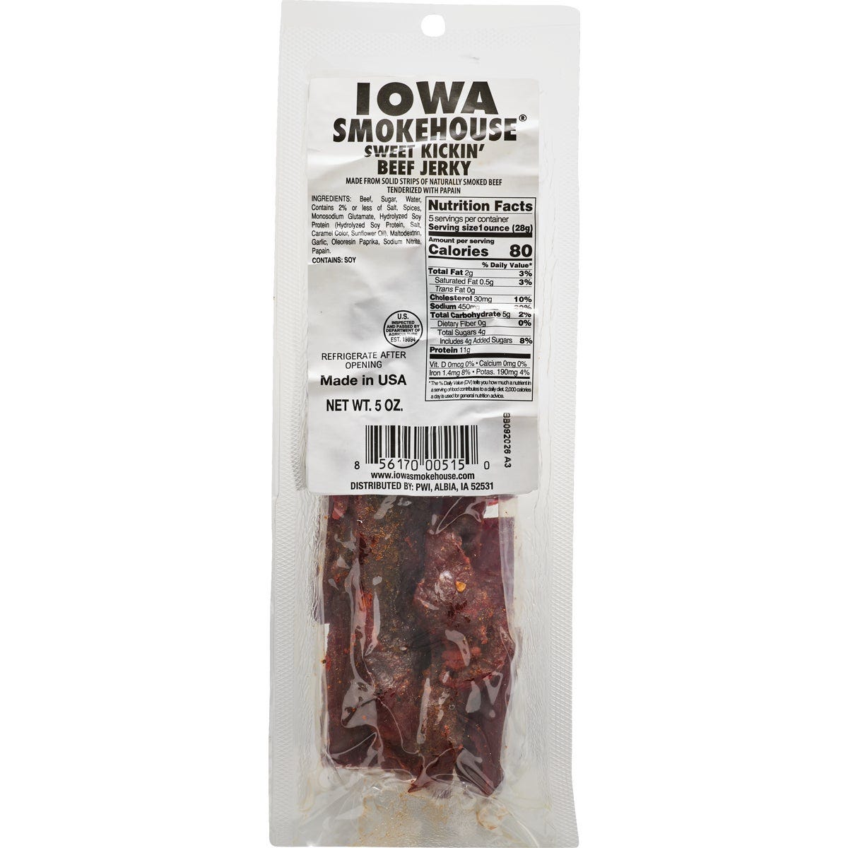 Iowa Smokehouse 5 Oz. Sweet Kickin' Beef Jerky - photo 2 Iowa Smokehouse 5 Oz. Sweet Kickin' Beef Jerky - photo 2