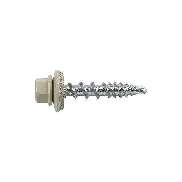 Hillman Power Pro #10 x 1 In. Ivory White Metal to Wood Self-Drilling Roofing Screws (250-Count) - photo 2 Hillman Power Pro #10 x 1 In. Ivory White Metal to Wood Self-Drilling Roofing Screws (250-Count) - photo 2