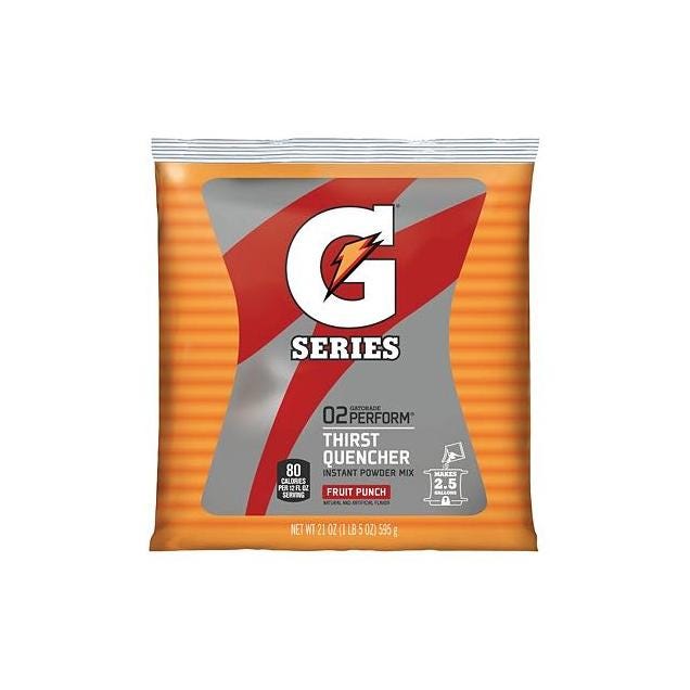 Gatorade 21 Oz. Fruit Punch G Series Thirst Quencher Powder Packets
