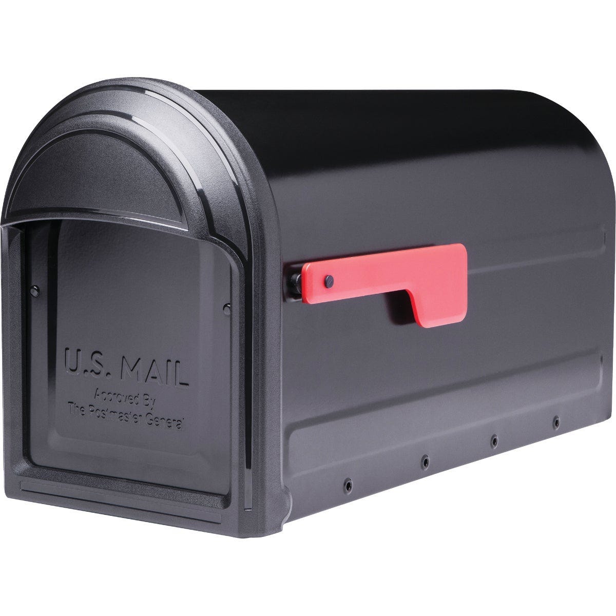 Architectural Mailboxes Barrington Black Galvanized Steel Post Mount Mailbox Architectural Mailboxes Barrington Black Galvanized Steel Post Mount Mailbox