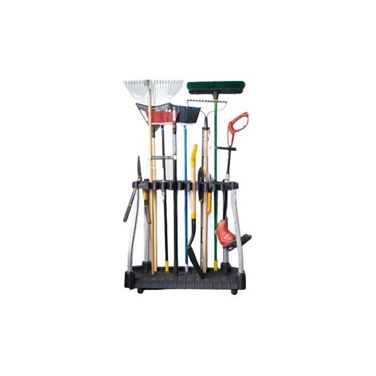 Rubbermaid Commercial Deluxe Garage Tool Holder Tower Rack Rubbermaid Commercial Deluxe Garage Tool Holder Tower Rack