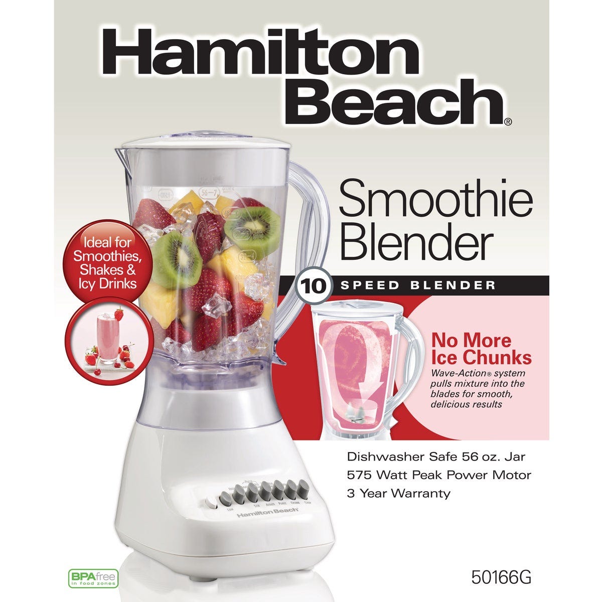 Hamilton Beach Wave Maker 56 Oz. 10-Speed Smoothie Blender - photo 2 Hamilton Beach Wave Maker 56 Oz. 10-Speed Smoothie Blender - photo 2