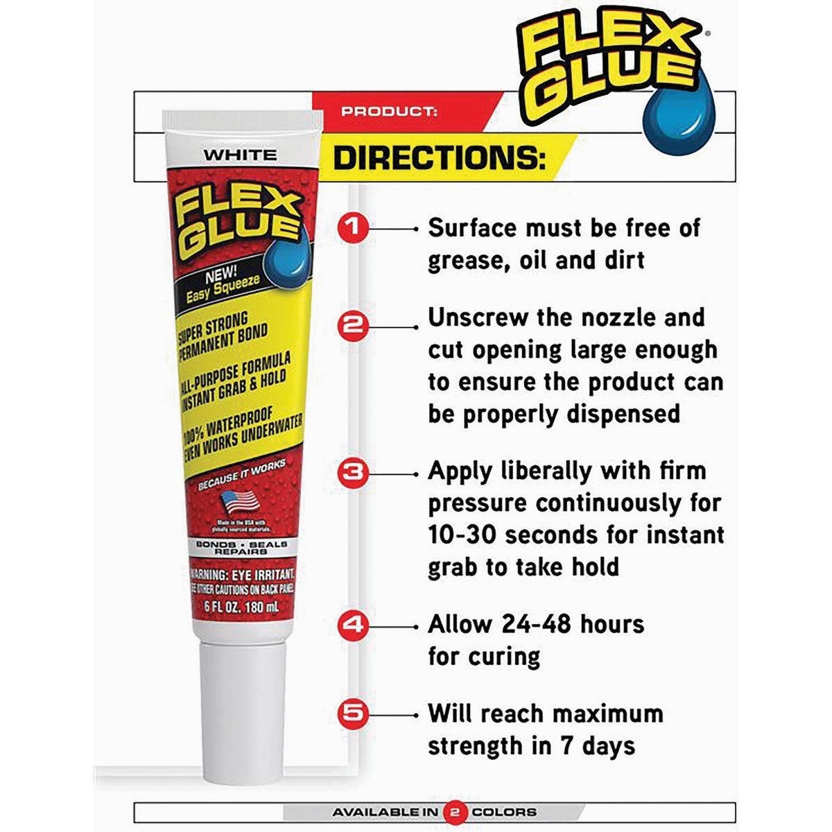 Flex Glue .75 Oz. White Multi-Purpose Adhesive - photo 5 Flex Glue .75 Oz. White Multi-Purpose Adhesive - photo 5