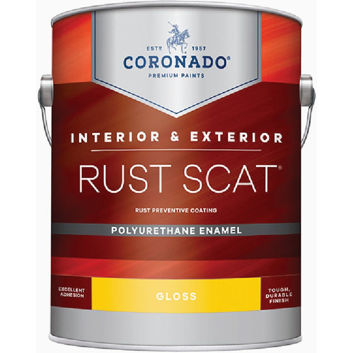 Coronado Rust Scat Polyurethane Gloss Interior/Exterior Enamel, Tint Base, 1 Gal.