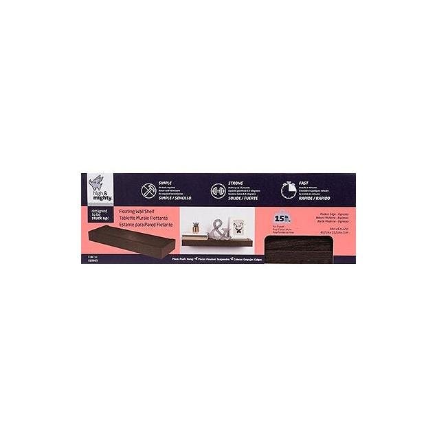 High & Mighty 18 In. Espresso Modern Design Floating Shelf - photo 2 High & Mighty 18 In. Espresso Modern Design Floating Shelf - photo 2