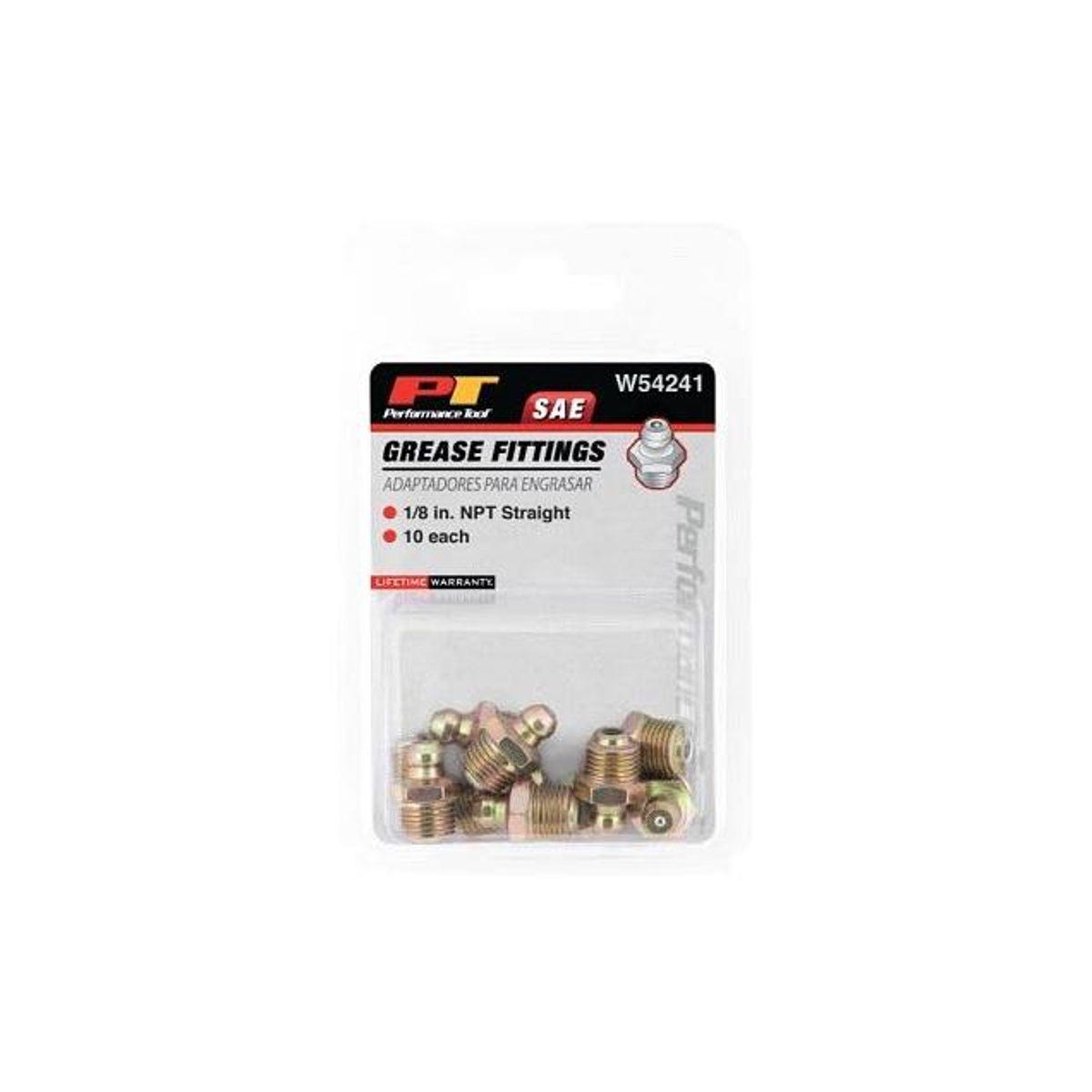 Performance Tool 1/8 In. NPT Grease Fittings (10-Pack) - photo 2