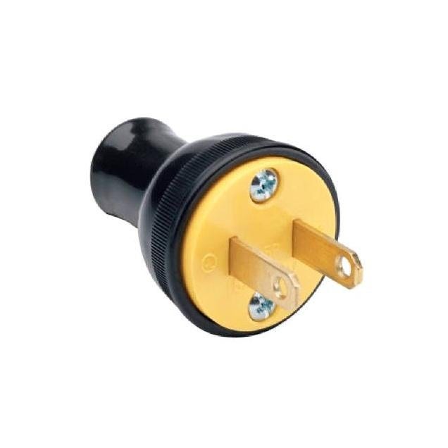 Legrand Pass & Seymour 15A 125V Black Thermoplastic Residential Plug