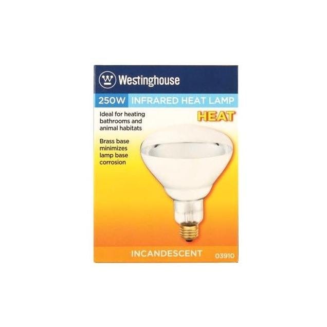 Westinghouse R40 250W Clear Dimmable Heat Lamp Flood Beam