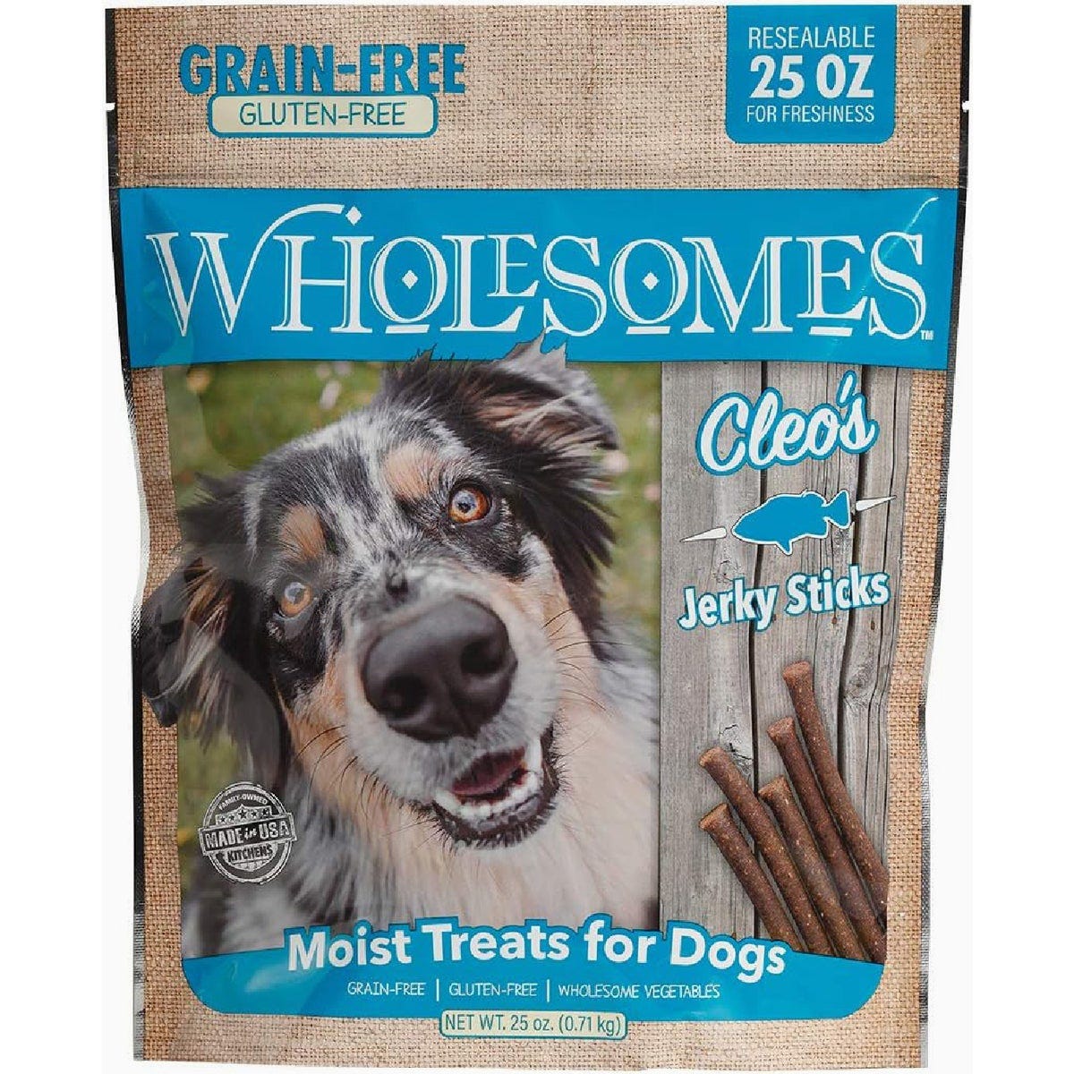 Wholesomes Cleo's Fish Jerky Strips Grain Free Dog Treat, 15 Oz.