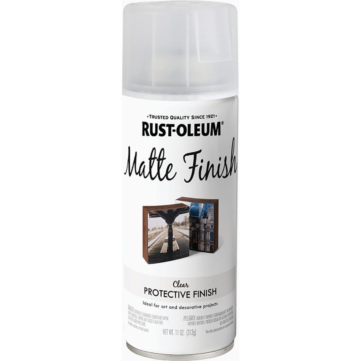 Rust-Oleum Matte Finish Spray Paint, 11 Oz., Clear