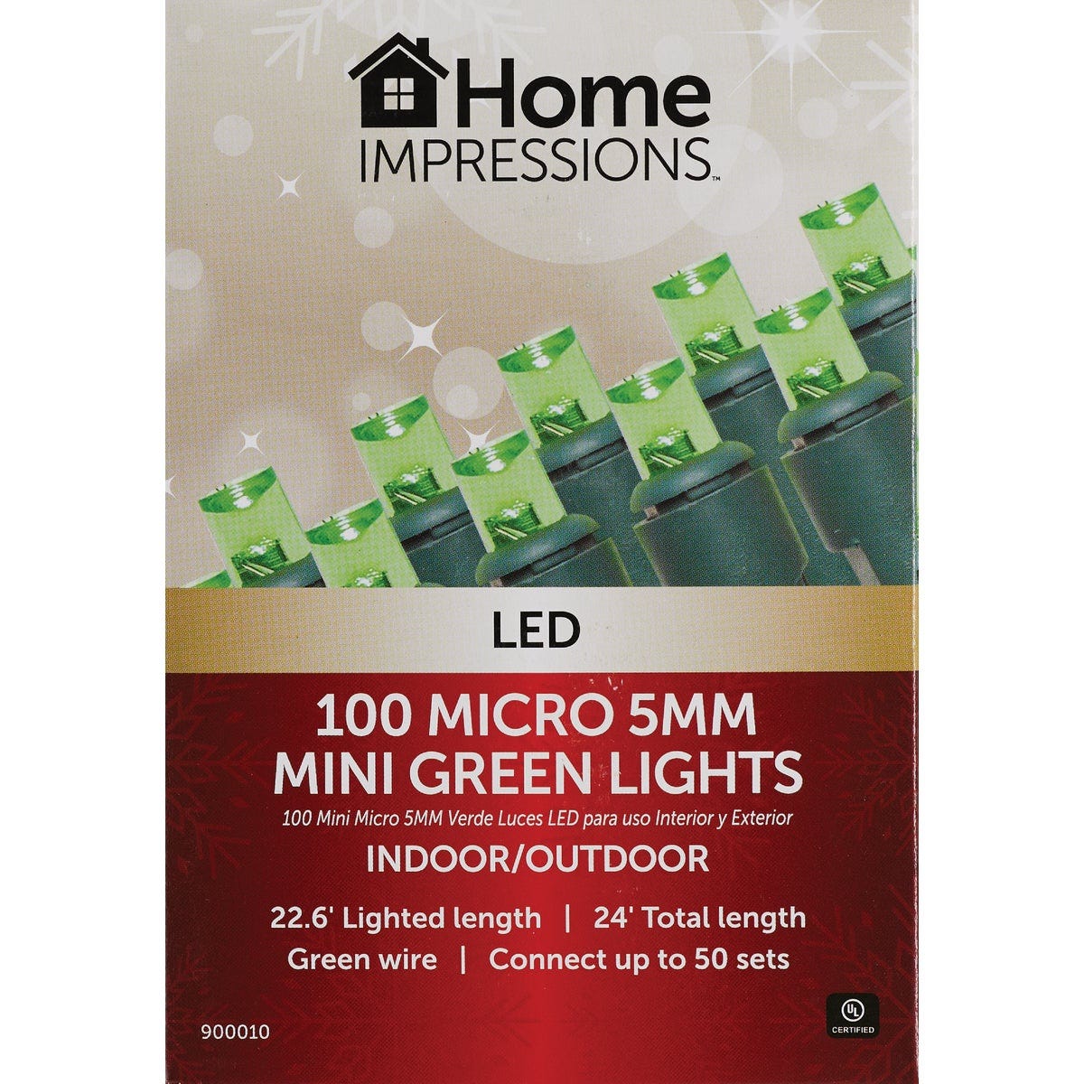 Home Impressions Green 100-Bulb Micro 5MM Mini LED Light Set - photo 2