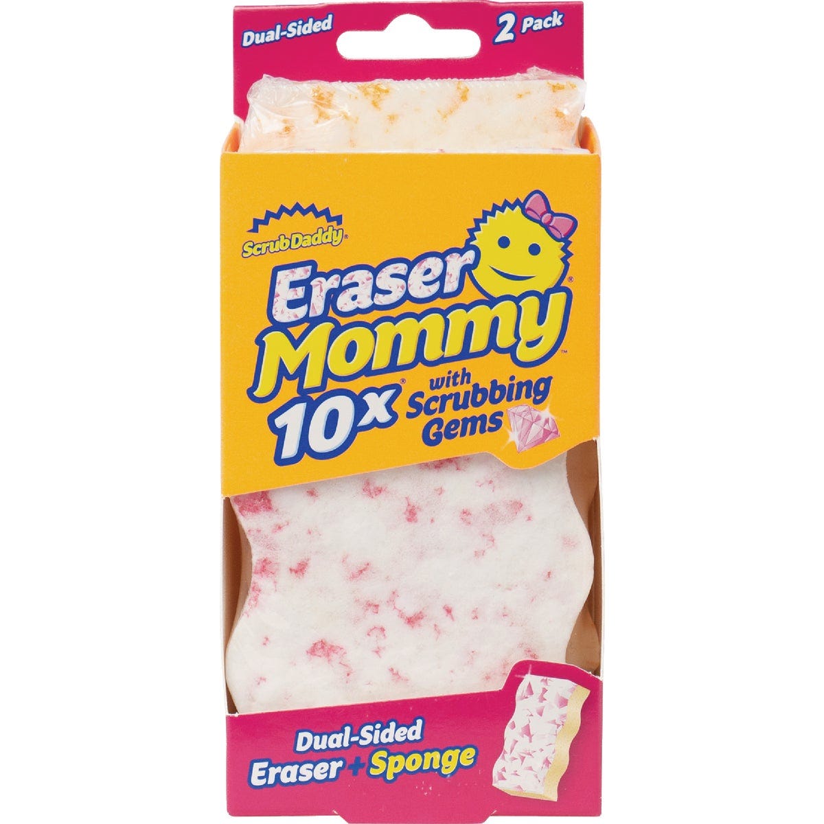 Scrub Daddy Eraser Mommy 10x with Scrubbing Germs (2-Pack) Scrub Daddy Eraser Mommy 10x with Scrubbing Germs (2-Pack)