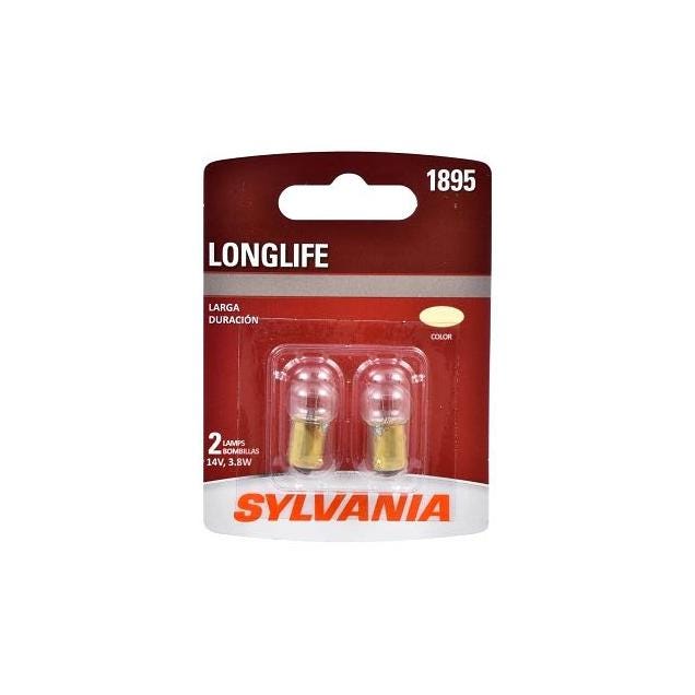 Sylvania 1895LL BP2 Long Life Miniature Clear Bulb (2-Pack)