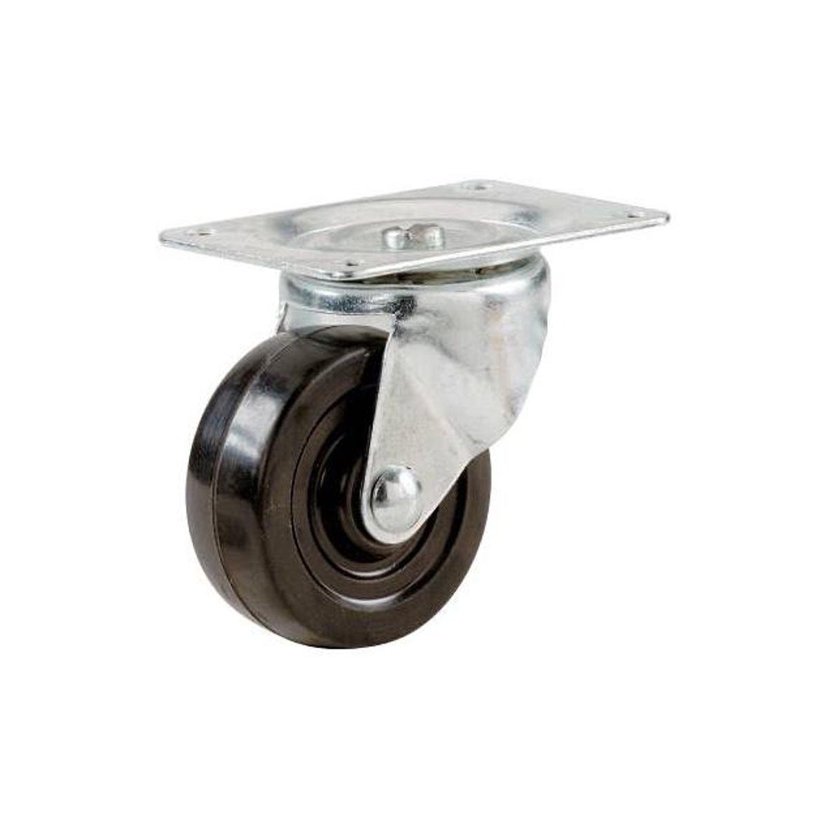 Richelieu 2 In. Rubber Wheel Swivel Plate Caster Richelieu 2 In. Rubber Wheel Swivel Plate Caster