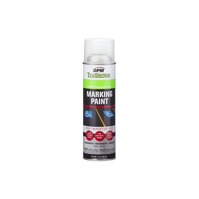 TruStripe Fluorescent Glow Green 17 Oz. Inverted Aerosol Marking Paint TruStripe Fluorescent Glow Green 17 Oz. Inverted Aerosol Marking Paint