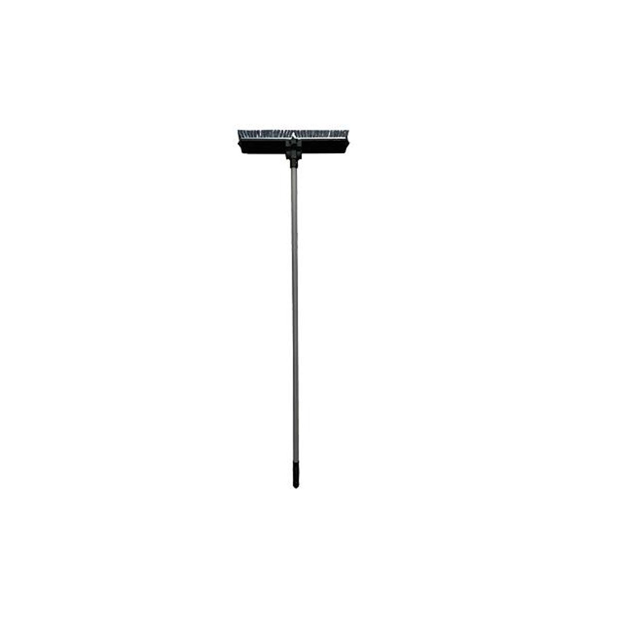 HomePointe 18 In. Steel Handle Push Broom