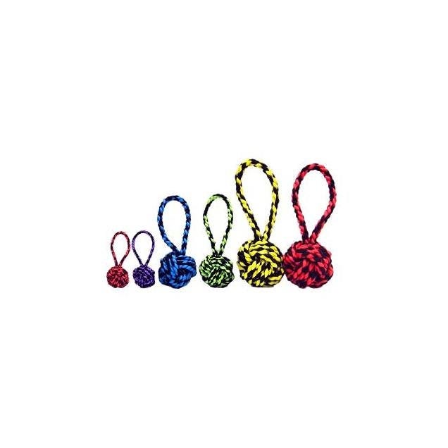 Multipet Nuts For Knots 3.5 In. Woven Rope Dog Toy, Assorted Colors