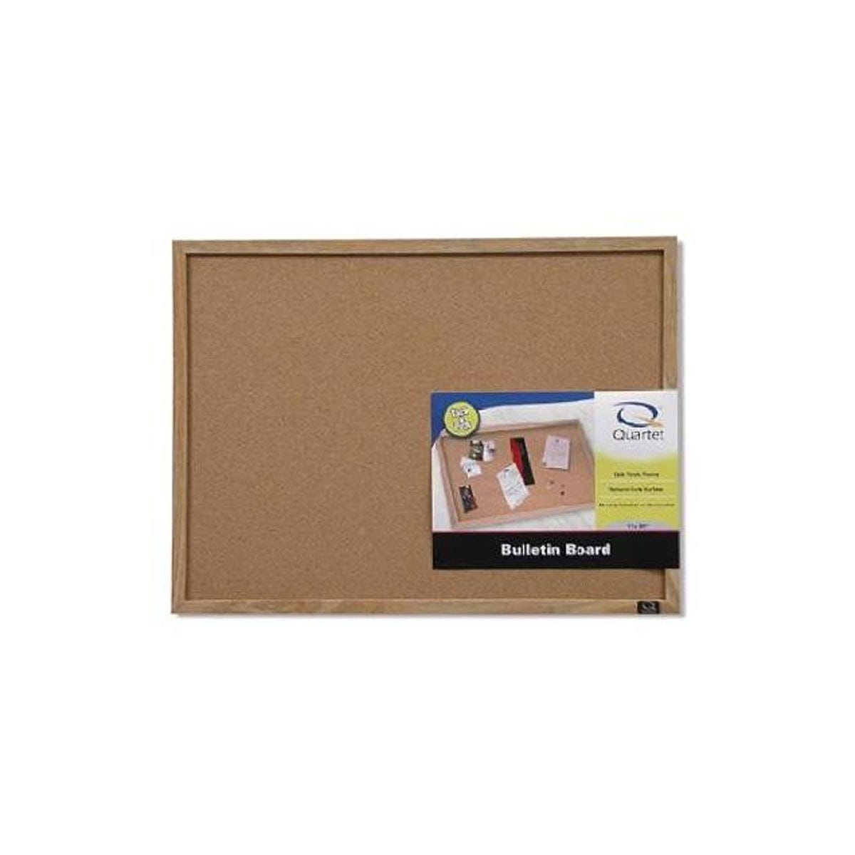 Acco 17 x 23 In. Cork Bulletin Board with Wood Frame