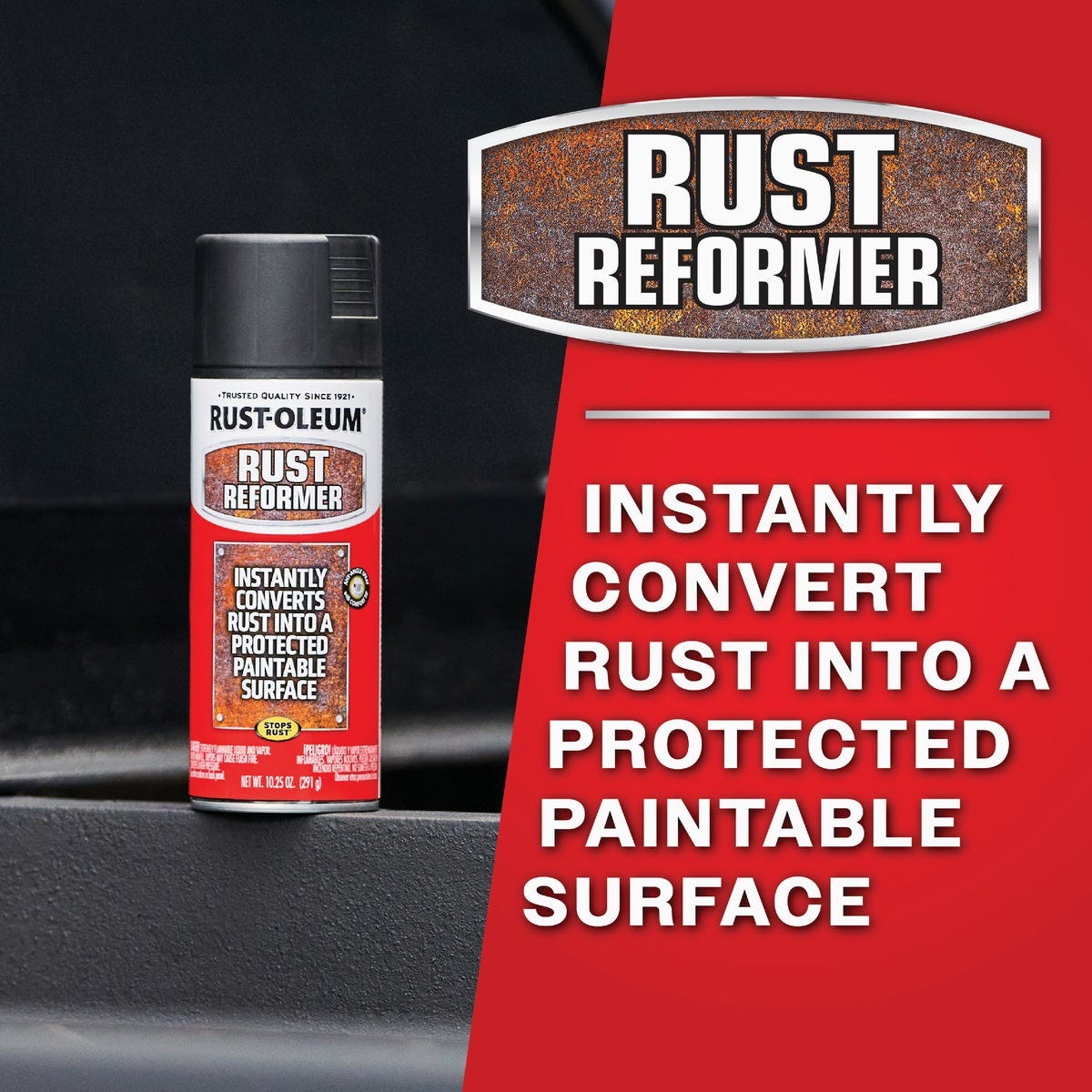 Rust-Oleum Stops Rust Automotive 10.25 Oz. Flat Black Rust Reformer - photo 3