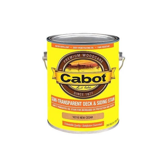 Cabot Semi-Transparent Deck & Siding Stain, Cedar, 1-Gallon