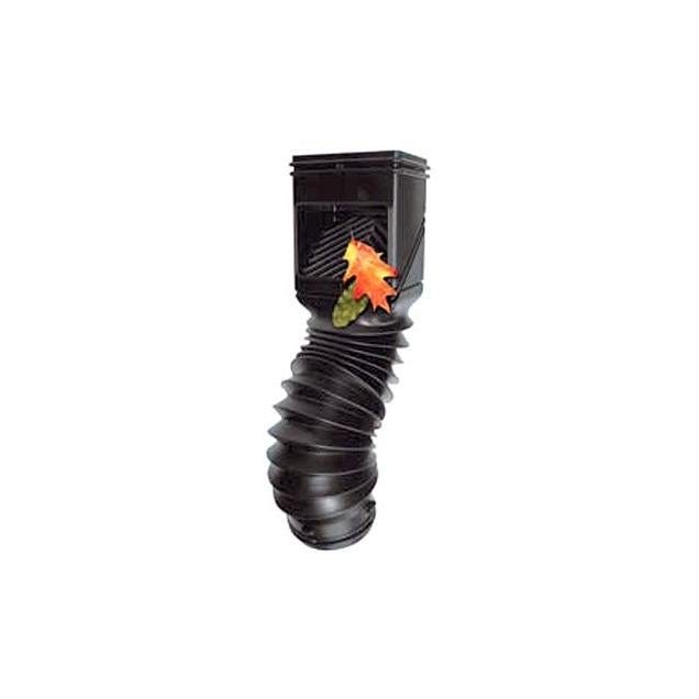 Flex-Grate 18 In. Black PVC Downspout Filter