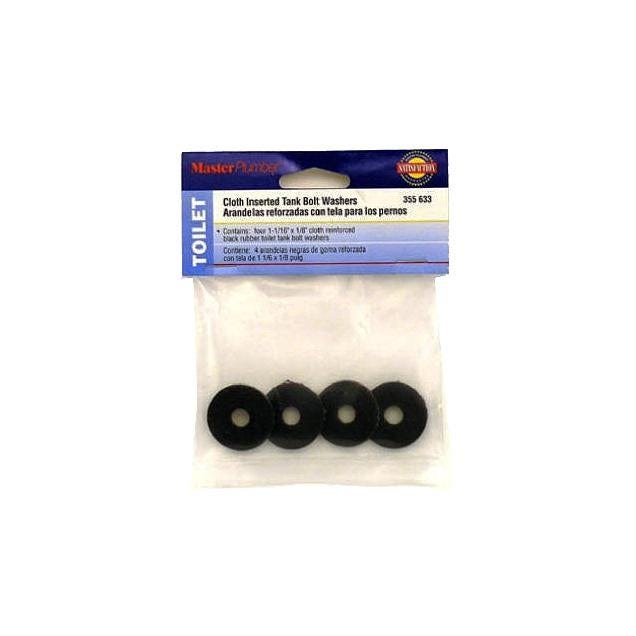 Master Plumber Black Rubber Tank Bolt Washers (4-Pack)