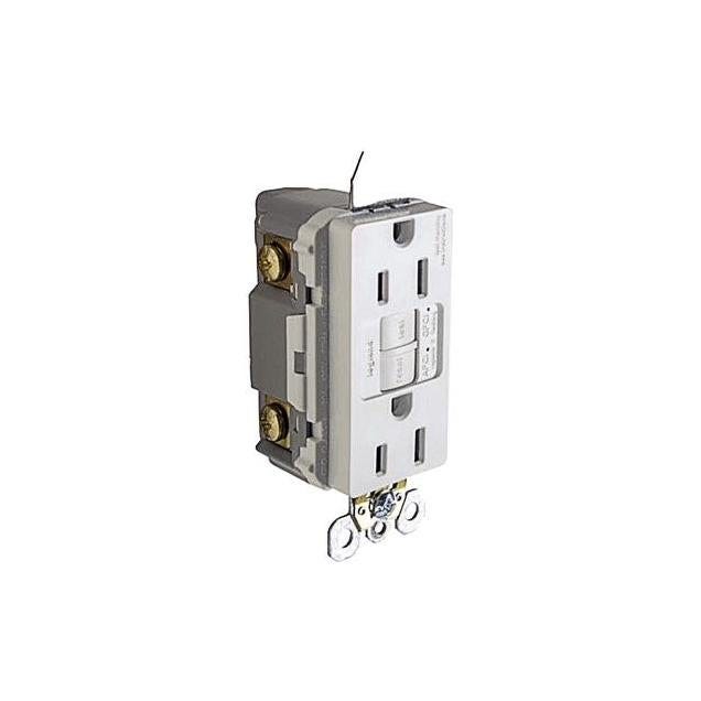 Legrand Pass & Seymour Radiant 15A White Self-Testing Dual Function GFCI/AFCI Outlet