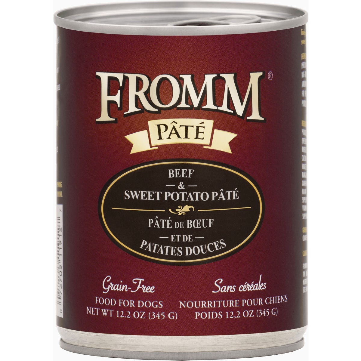 Fromm Pate Beef & Sweet Potato Pate Wet Dog Food, 12.2 Oz.