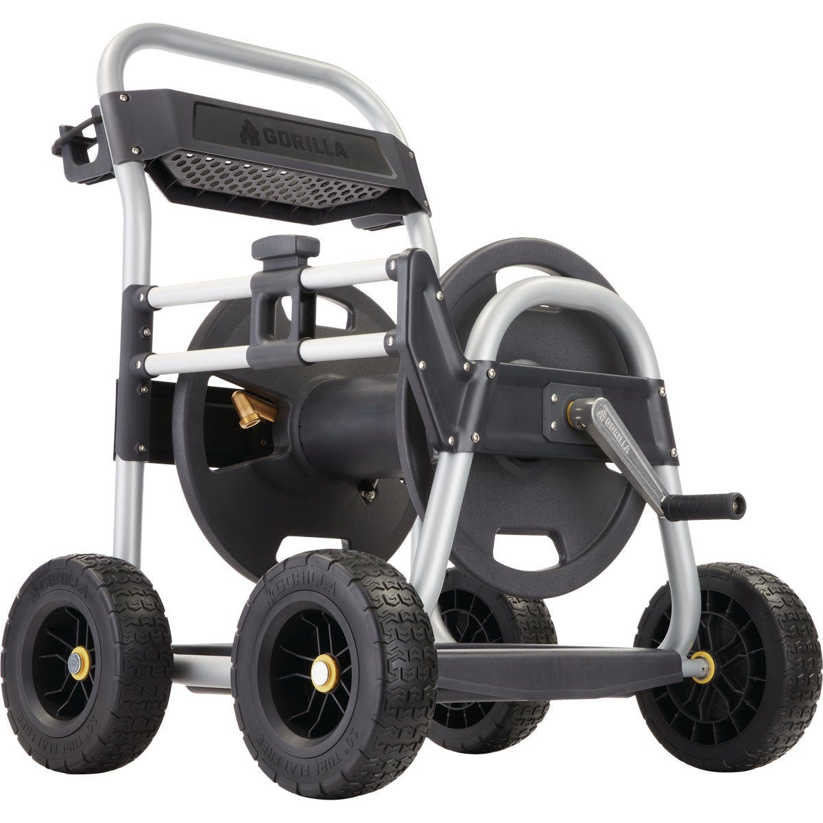 Gorilla Carts 250 Ft. Heavy Duty Hose Reel Cart Gorilla Carts 250 Ft. Heavy Duty Hose Reel Cart