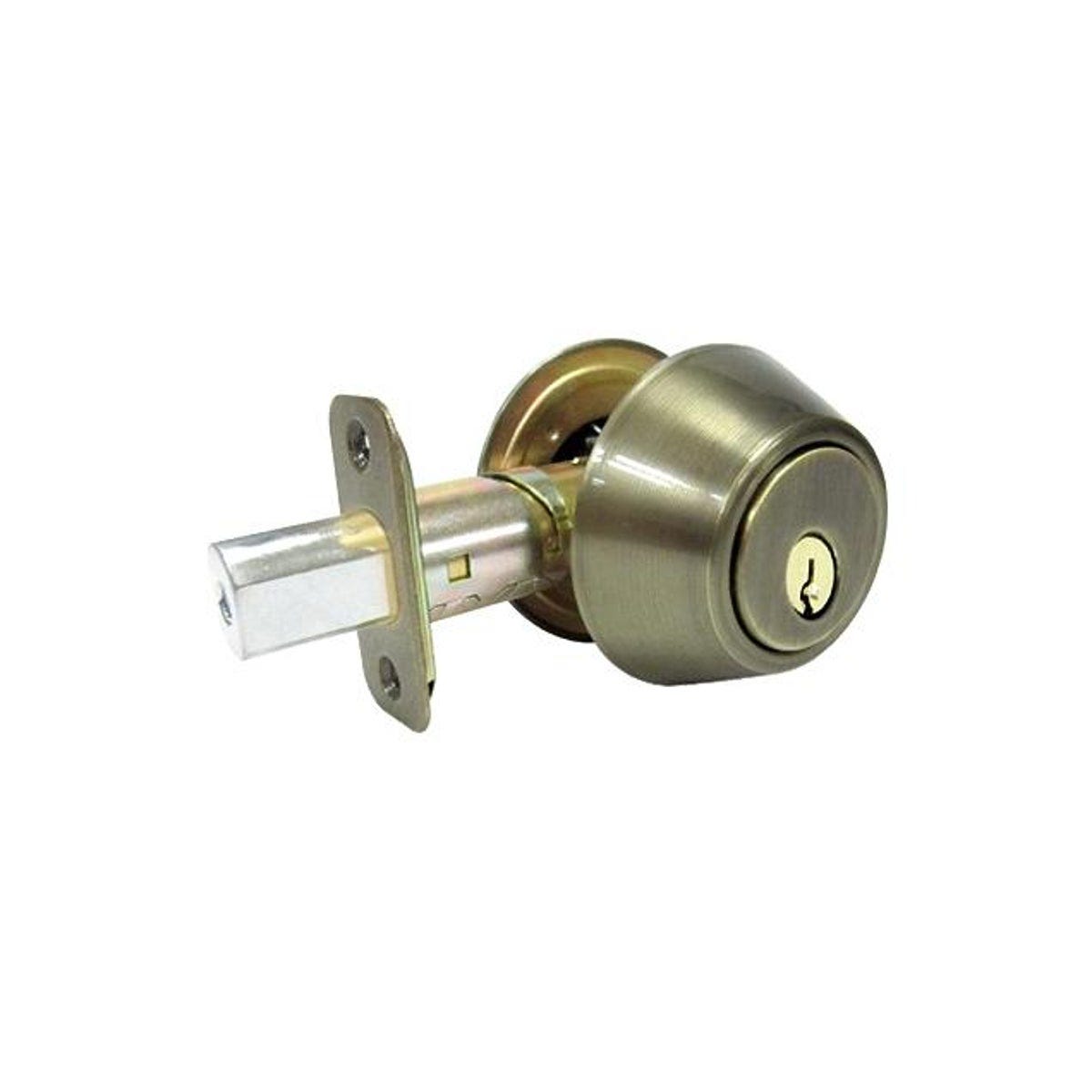 TruGuard Antique Brass Double Cylinder Deadbolt