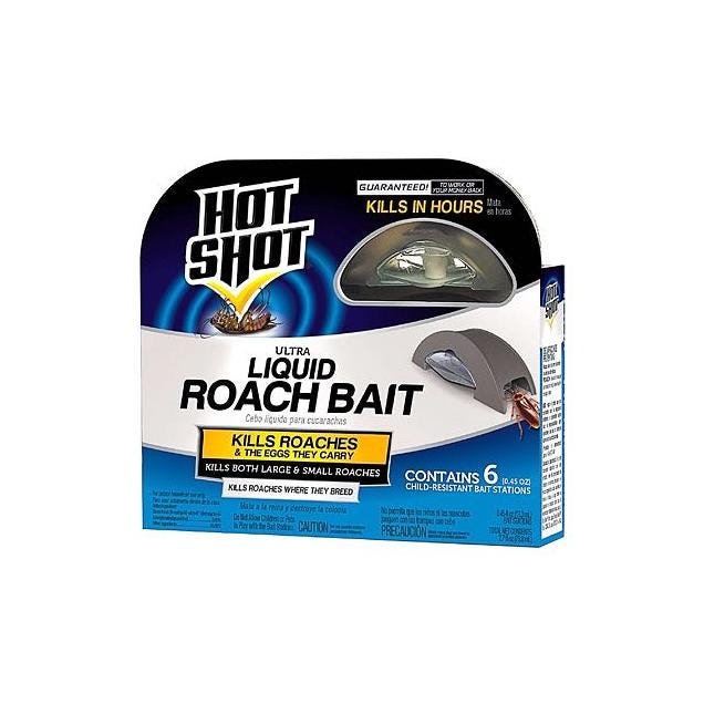 Hot Shot 6-Ct. Ultra Liquid Roach Bait Hot Shot 6-Ct. Ultra Liquid Roach Bait