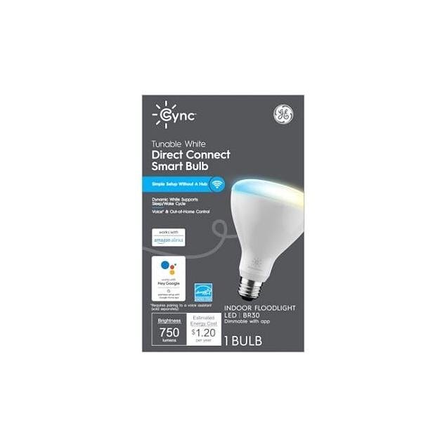 GE 10W Soft White Cync Smart Indoor Floodlight LED Bulb GE 10W Soft White Cync Smart Indoor Floodlight LED Bulb