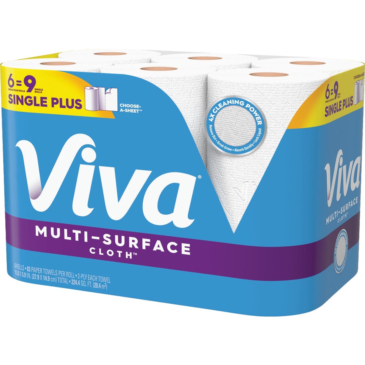 Viva Multi-Surface Cloth Choose-A-Sheet Single Plus Paper Towels (6 Single Plus) - photo 2